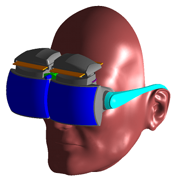 Ball lens near-to-eye display