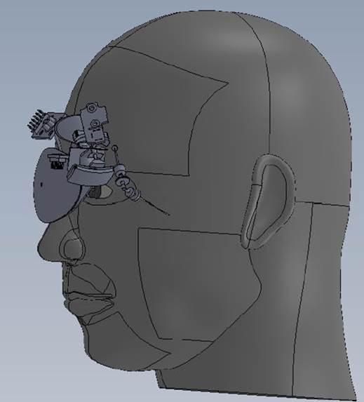 Head-mounted Foveated Laser Display